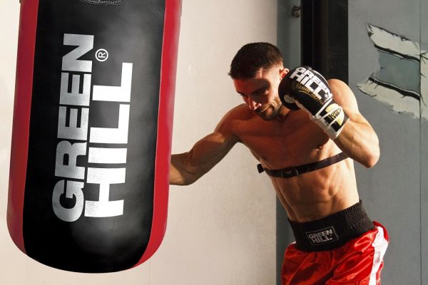Greenhill 70-100 lbs Genuine Leather Heavy Punching Bag for Boxing, MMA and Gym