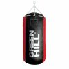 Greenhill 70-100 lbs Genuine Leather Heavy Punching Bag for Boxing, MMA and Gym