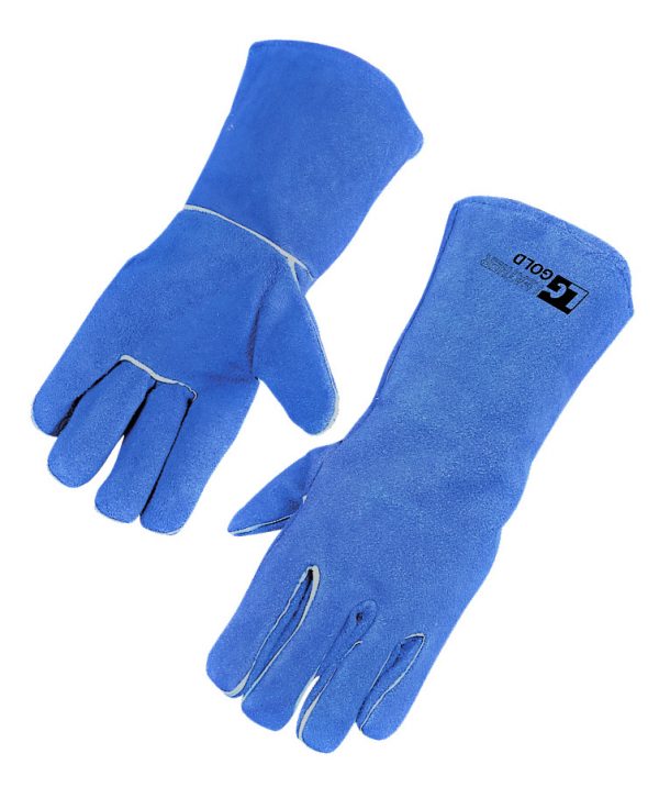 Welding Gloves HEAT RESISTANT Cow Split Leather BBQ/Camping/Cooking Gloves