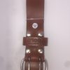 Leather Gold 2” Wide 4mm Thick100% Grain Leather Work Tool Belt Rust Free Buckle