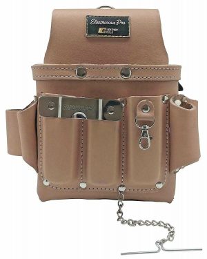 Leather Gold Leather Electrician Tool Pouch ELECTRICIAN PRO, 3400