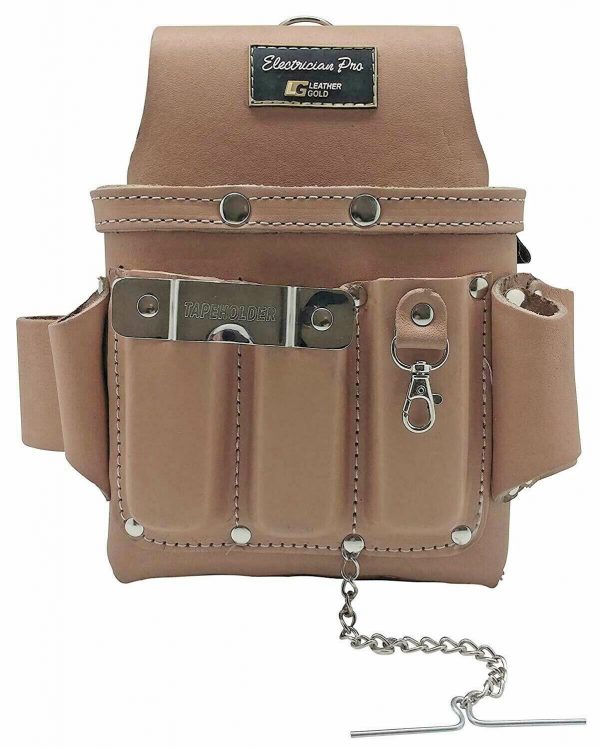 Leather Gold Leather Electrician Tool Pouch ELECTRICIAN PRO, 3400