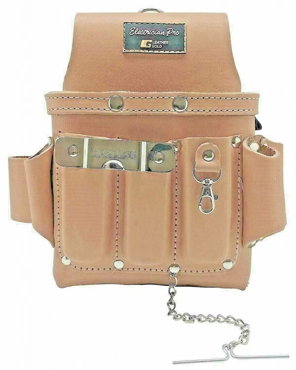 Leather Gold Leather Electrician Tool Pouch ELECTRICIAN PRO, 3400