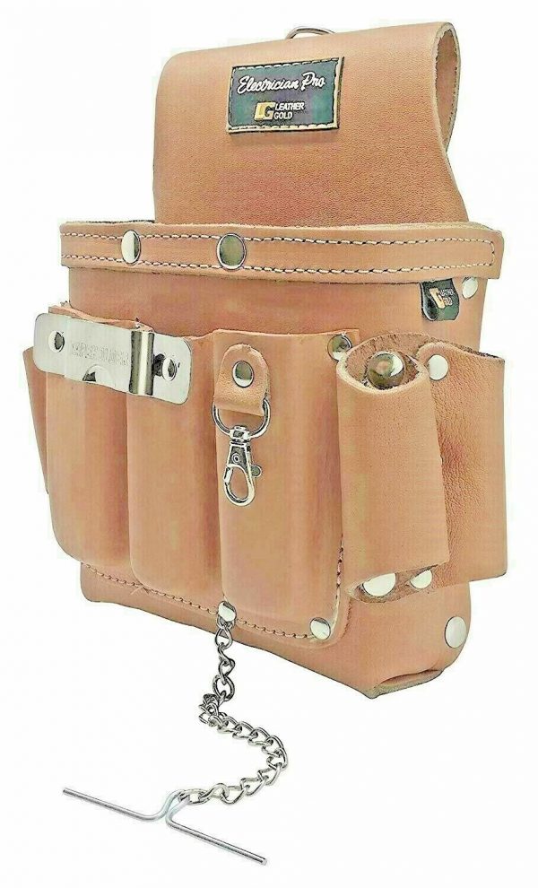 Leather Gold Leather Electrician Tool Pouch ELECTRICIAN PRO, 3400