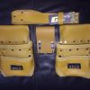 LEATHER GOLD Genuine Finished Leather Framer’s adjustable Rig, Tool Belt 3450