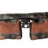 LEATHER GOLD Genuine Finished Leather Framer’s adjustable Rig, Tool Belt 3450