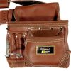 LEATHER GOLD Genuine Finished Leather Framer’s adjustable Rig, Tool Belt 3450