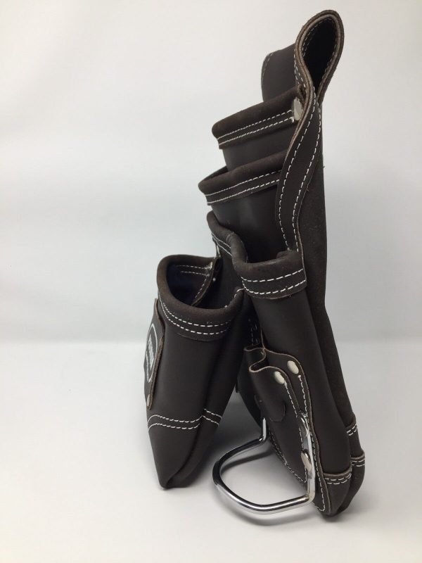 Pack Of 10  Leather Gold “PREMIUM”Ten Pocket Oil Tann Tool Pouch  Hammer Holders