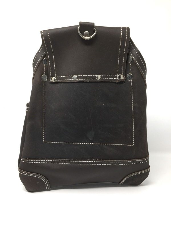 Leather Gold “PREMIUM” ,Ten Pocket, Oil Tanned, Tool Pouch, With, Hammer Holders