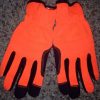 Touch Screen, High Vis Synthetic Leather Mechanics Gloves, Orange Color Size L