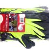 120 Pairs Mastpur Nitrile Coated Work Gloves (Size Small) Green, Orange  & Red