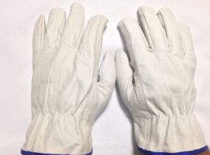10 Dozen Pr Pack Cow Hide Grain Leather Drivers  golve Natural Color   Large (L)
