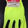 12 Pairs Touch Screen High Vis Mechanic's Work Gloves (PPE) Large