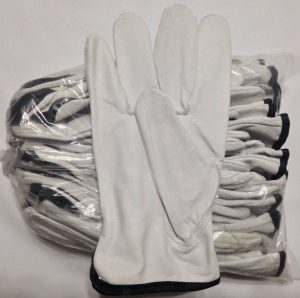 12 Pair Pack, Goat Skin Grain Leather Drivers, work safety gloves (PPE), Size  S