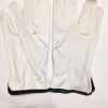 12 Pair Pack, Goat Skin Grain Leather Drivers, work safety gloves (PPE), Size  S