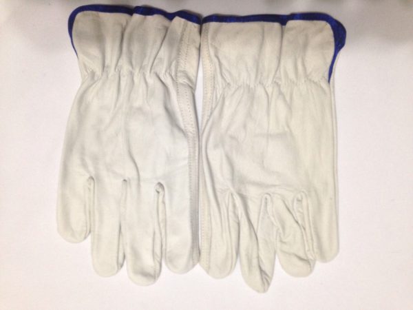 10 Dozen Pr Pack Cow Hide Grain Leather Drivers  golve Natural Color   Large (L)