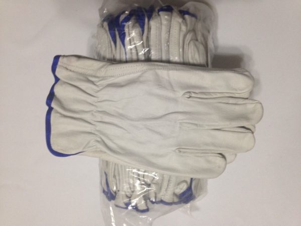 12 Pair Pack Cow Hide Grain Leather Driver, work ,safety golves Size   (XL)