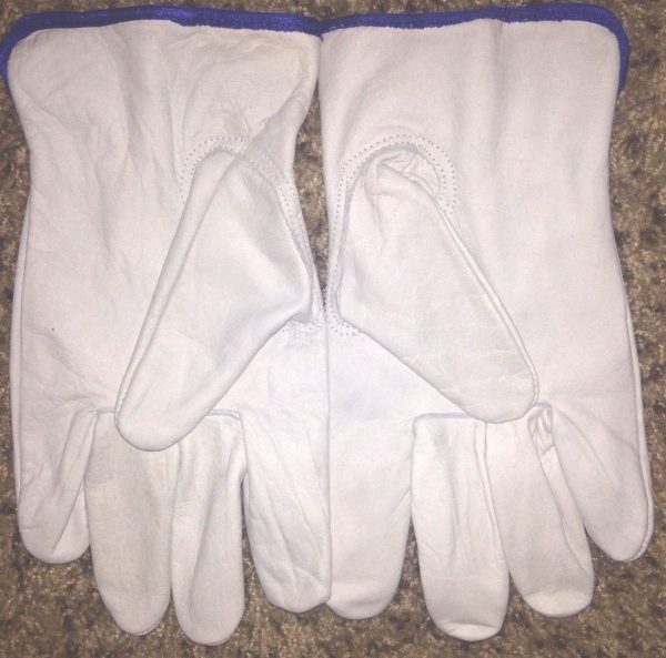 Cow Hide Grain Leather Driver work safety golve Size Large (L)